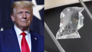 Surat Firm Unveils Unique Diamond Shaped Like Donald Trump’s Face